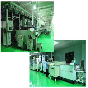 全套進(jìn)口自動(dòng)生產(chǎn)線，自有各種表面處理設(shè)備